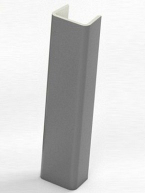 Торцевая заглушка для цоколя h150 мм Цвет Алюминий (Алюминий, Белый, Черный, Сонома) в Перми - perm.mebel-74.com | фото