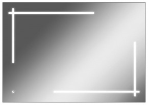 Зеркало Ray 100 black с подсветкой Sansa (SR1035Z) в Перми - perm.mebel-74.com | фото