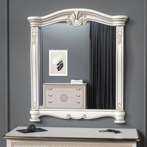 Зеркало в раме (12.150) Грация (белый/золото) в Перми - perm.mebel-74.com | фото